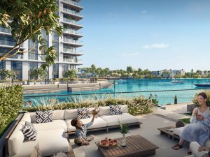 The Cove by Emaar lounge area